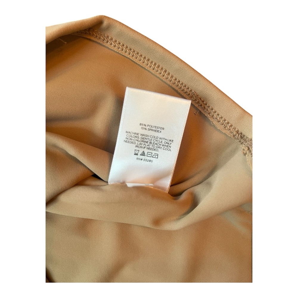 NWT Express Body Contour Tan V-Neck High Compression Tank - Size L - Picture 4 of 8